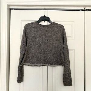 Mission Supply Women’s Soft Gray Cropped Sweater